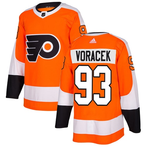 Men's Adidas Philadelphia Flyers #93 Jakub Voracek Orange Stitched NHL Jersey